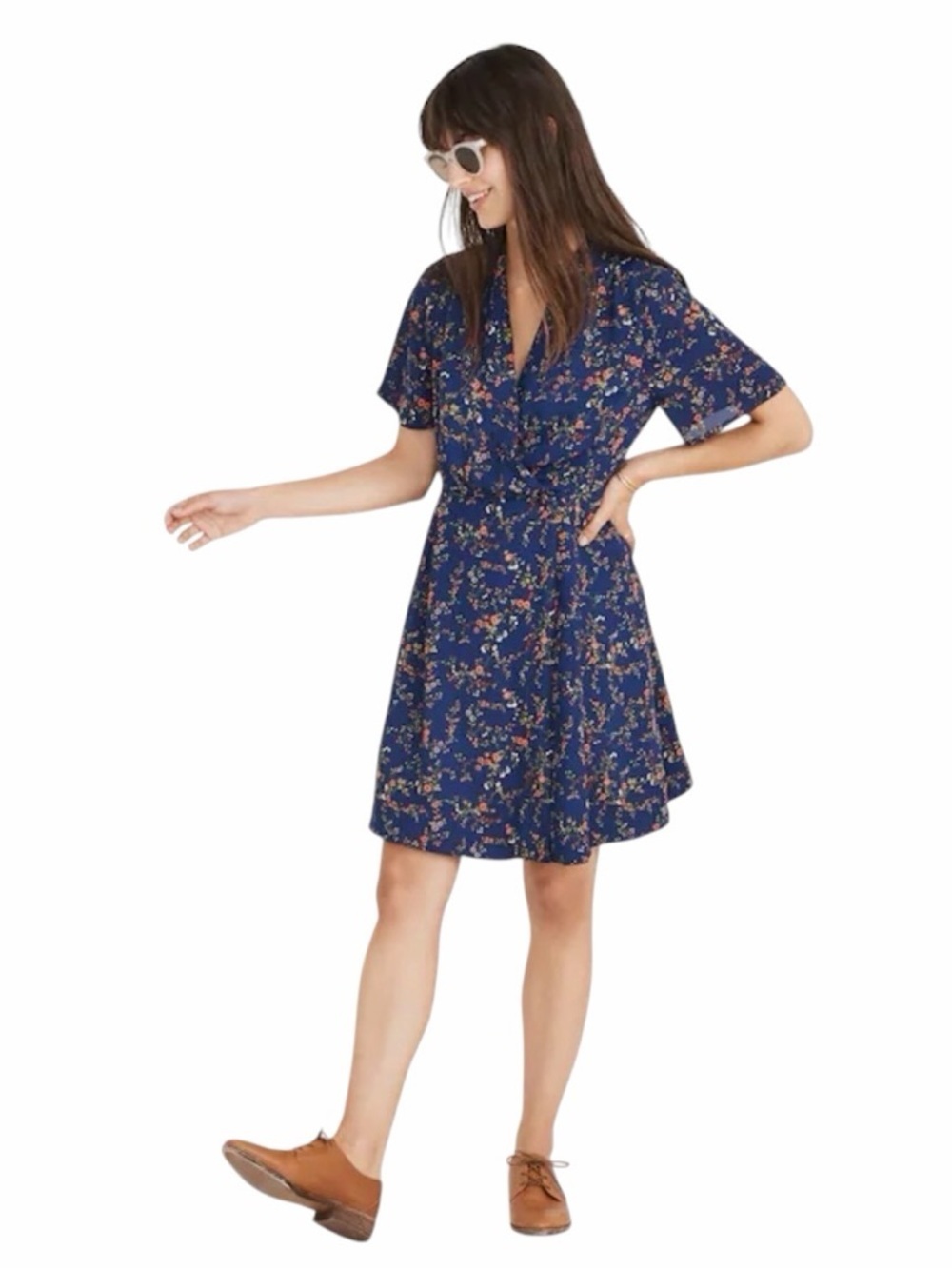 Madewell Amaranth Wrap Dress in Whisper Moonless Night Floral Size 6 #2161